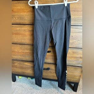 lululemon athletica Black Leggings with Pure Barre logo
